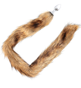 FAUX FOX TAIL LONG BROWN-S
