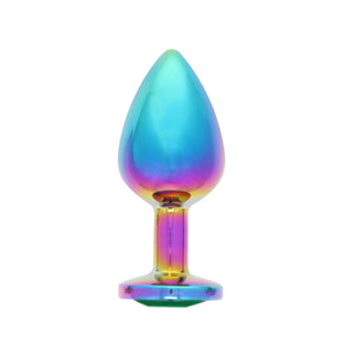 BOTTOM JEWELS MULTICOLOR ALLOY W/GREEN JEWEL MEDIUM PLUG