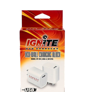 USB - WALL CHARGING BLOCK 5v/1a