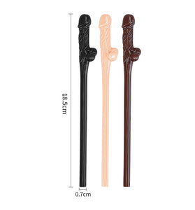 JOKES AND PARTIES WILLY STRAWS ASSORTED 9PK