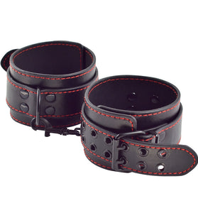 BONDAGE FETISH PLEASURE ANKLE CUFFS BLACK