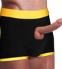 INGEN UNISEX HORNY STRAPON SHORTS BLACK/YELLOW