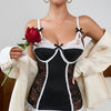 SI BABYDOLL, G STRING, & LEG GARTER SET MAID