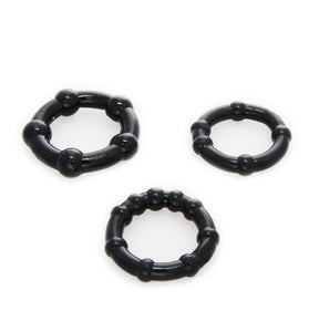 ROCK HARD COCK RING SET-CLEAR