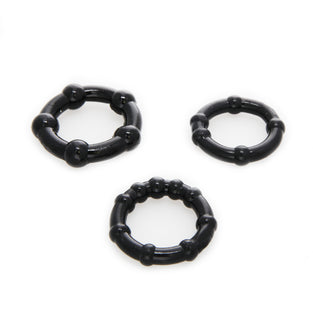 ROCK HARD COCK RING SET-CLEAR