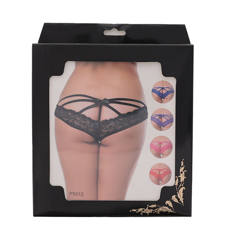 LEAVE ME BEHIND CAGED PANTY ROYAL BLUE
