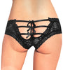 NAUGHTY BOW TIES BIKINI PANTY BLACK XS/SML