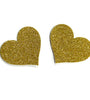 GLITTER SHINE GOLD HEART PASTIES