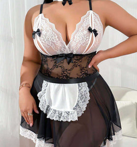 SI BABYDOLL, G STRING, & NECKBAND MAID