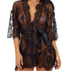 SI ROBE & G STRING  BLACK