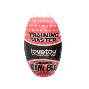 GIANT EGG TRAINING MASTER STAMINA NODULES MASTURBATOR RED