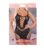 SI LACE MINI DRESS-OS-BLACK