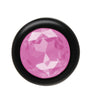 ANAL PLUG AL ALLOY BLACK WITH PINK JEWEL