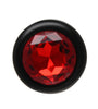 BOTTOM JEWELS BLACK ALLOY W/ RED JEWEL PLUG