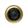 BOTTOM JEWELS GOLD ALLOY W/ BLACK JEWEL PLUG
