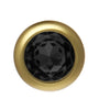 BOTTOM JEWELS GOLD ALLOY W/ BLACK JEWEL PLUG