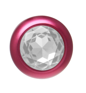 BOTTOM JEWELS RED ALLOY W/ CLEAR JEWEL PLUG