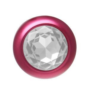 BOTTOM JEWELS RED ALLOY W/ CLEAR JEWEL PLUG
