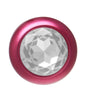 BOTTOM JEWELS RED ALLOY W/ CLEAR JEWEL PLUG