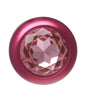 BOTTOM JEWELS RED ALLOY W/ PINK JEWEL SMALL PLUG