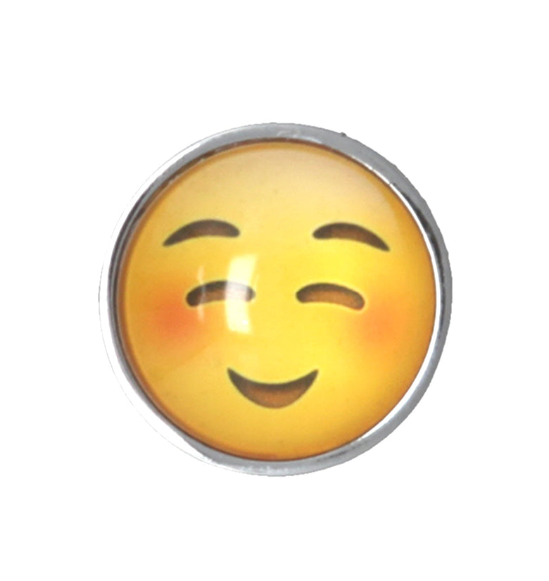 Femojee Butt Plug with Smiling Face and Closed Eyes