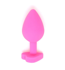 SILICONE ANAL PLUG WITH HEART