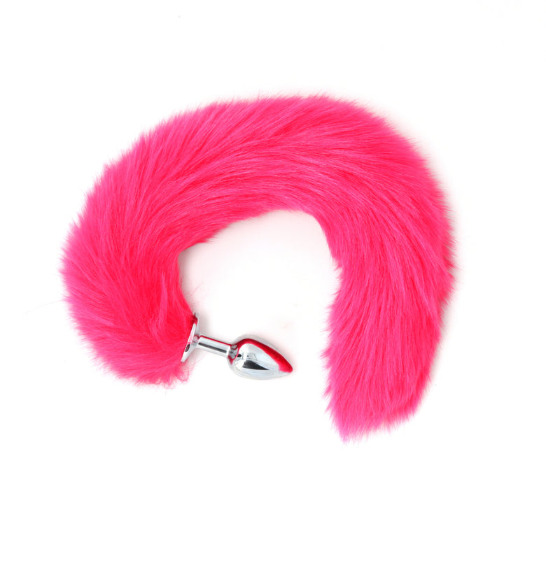 FAUX FOX TAIL - PINK