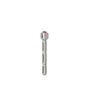 URETHRAL STAINLESS 2.5IN SOLID WITH JEWELED END RED