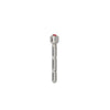 URETHRAL STAINLESS 2.5IN SOLID WITH JEWELED END RED