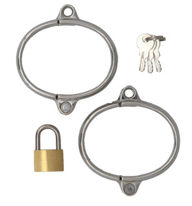 WRIST CUFFS STAINLESS WITH LOCK