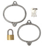 WRIST CUFFS STAINLESS WITH LOCK