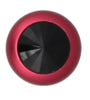 ANAL PLUG AL ALLOY LARGE RED WITH BLACK JEWEL