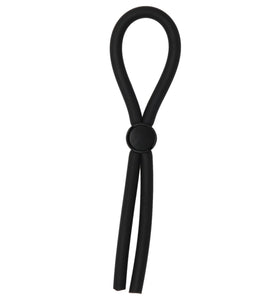 Lariat Single Barrel Adjustable Lasso Cock Ring Black