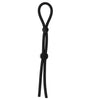 Lariat Double Barrel Adjustable Lasso Cock Ring - Black