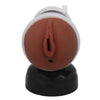 Double Trouble Male Masturbator with Suction Cup Brown