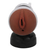 Double Trouble Male Masturbator with Suction Cup Brown