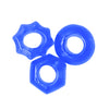 Social Club Cock Ring Set - Blue