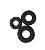 Brawny Bands Cock Ring Set - Black