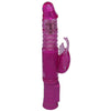 Thrusting Rabbit Vibe with Spinning Beads - First Time Bunny Thruster
