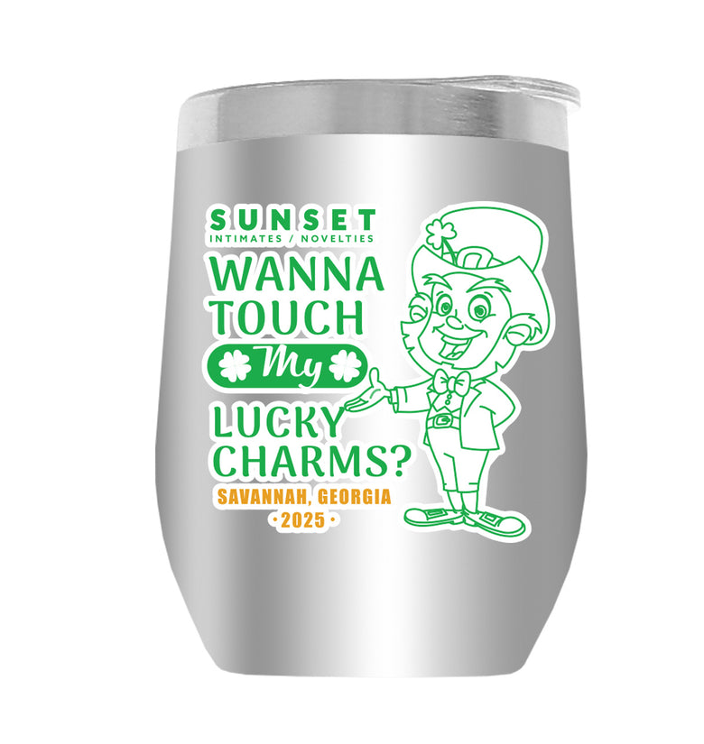 LUCKYCHARM002-2025 12oz WINE TUMBLER - ASST COLOR
