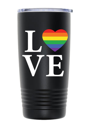 LOVE_LGBTQ001 20oz TUMBLER - BLACK