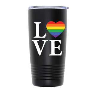 LOVE_LGBTQ001 20oz TUMBLER - BLACK
