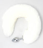 FAUX FOX TAIL WHITE